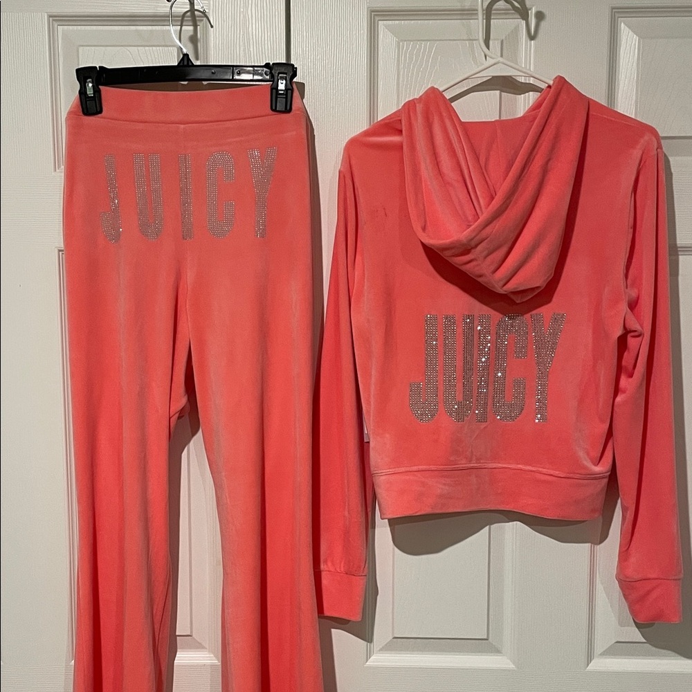 Juicy Couture Pink Velour Track Suit